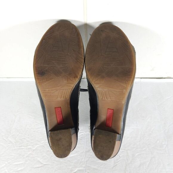 Pikolinos Women's US7-7,5 EU38 Java Black Leather Peep Toe Slingback Sandals - Picture 13 of 16